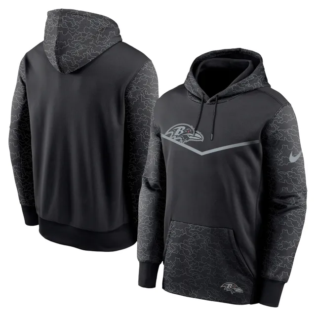 Men's Nike Black Baltimore Ravens Surrey Full-Zip Hoodie Size: Small