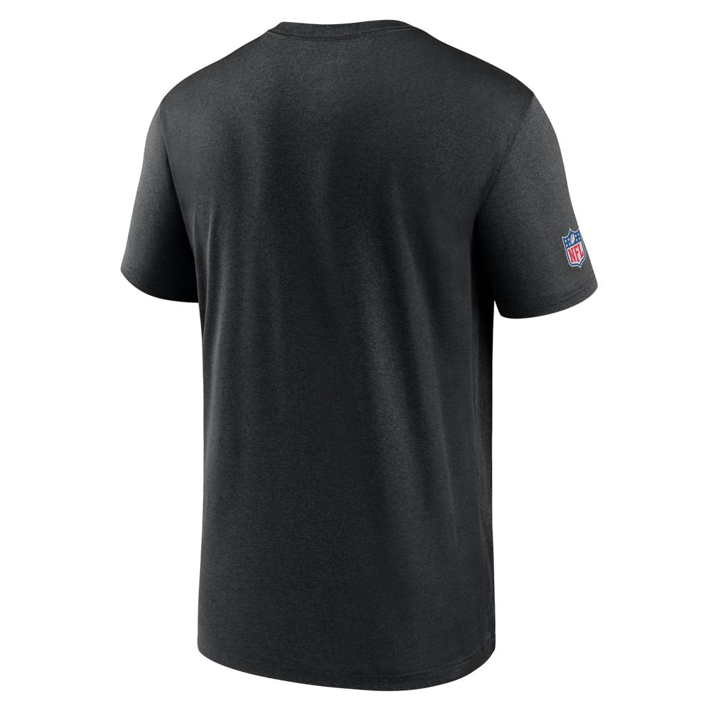 Men's Nike Black Baltimore Ravens Sideline Infograph Performance T-Shirt