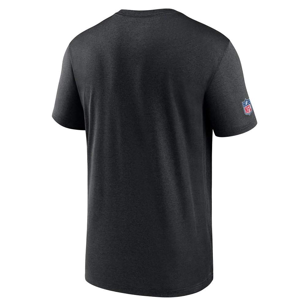 Men's Nike Black Baltimore Ravens Sideline Infograph Performance T-Shirt