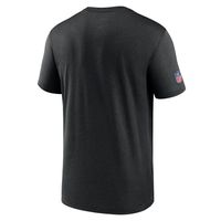 Men's Nike Black Baltimore Ravens Sideline Infograph Performance T-Shirt