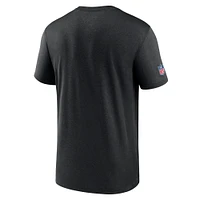 Men's Nike Black Baltimore Ravens Sideline Infograph Performance T-Shirt