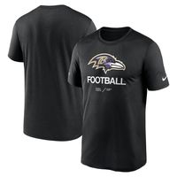 Men's Nike Black Baltimore Ravens Sideline Infograph Performance T-Shirt