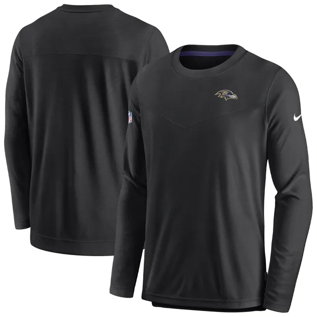 Men's Nike Brown Cleveland Browns Sideline Lockup Performance Long Sleeve T-Shirt