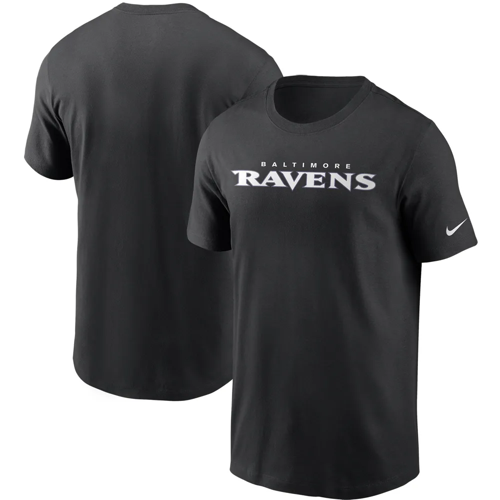 T-shirt Nike noir avec logo de l'équipe des Ravens Baltimore pour homme