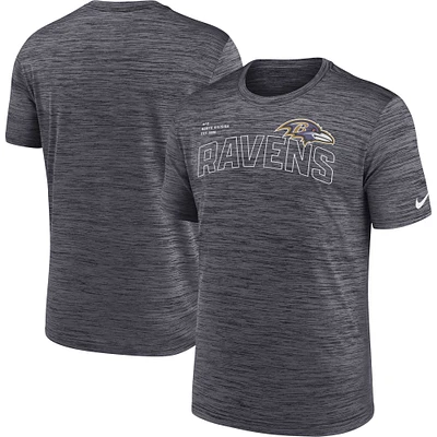 T-shirt Nike Baltimore Ravens Velocity Arch Performance noir pour homme