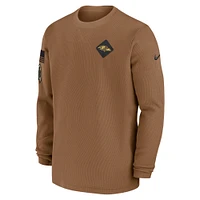 Sweat-shirt à capuche Salute to Service pour homme Nike marron Baltimore Ravens