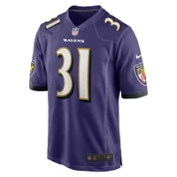 Maillot de match Nike Dalvin Cook violet Baltimore Ravens pour homme