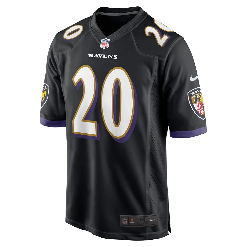 Men's Nike Ed Reed Black Baltimore Ravens Retired Player Alternate Game Jersey