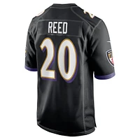 Men's Nike Ed Reed Black Baltimore Ravens Retired Player Alternate Game Jersey