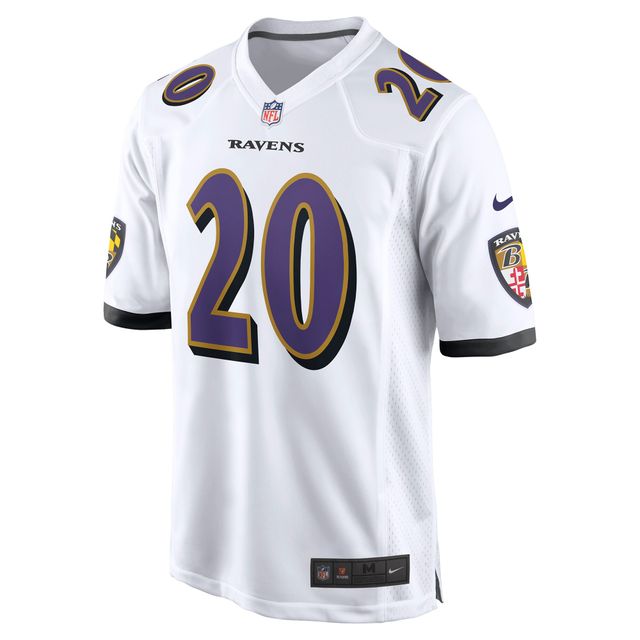 Maillot de match joueur retraité Nike Ed Reed des Ravens Baltimore blanc pour homme