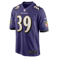 Maillot Nike Eddie Jackson violet pour homme des Baltimore Ravens