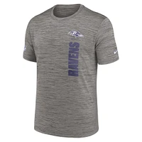 Men's Nike Gray Baltimore Ravens Sideline Velocity Performance T-Shirt