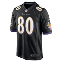 Men's Nike Isaiah Likely Black Baltimore Ravens Alternate Game Jersey