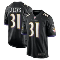 Nike Men's Nike Ed Reed Purple Baltimore Ravens Game Retired Player Jersey