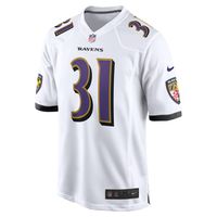 Men's Nike Jamal Lewis White Baltimore Ravens Retired Player Game Jersey