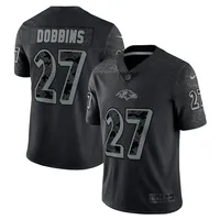 Nike Men's J.K. Dobbins Black Baltimore Ravens Game Jersey - Black