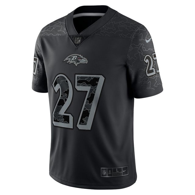 Nike J.K. pour hommes Maillot Dobbins noir Baltimore Ravens RFLCTV limité