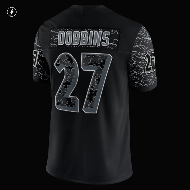 Nike J.K. pour hommes Maillot Dobbins noir Baltimore Ravens RFLCTV limité