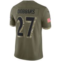 NFL Baltimore Ravens (J.K. Dobbins) Men's Game Football Jersey.