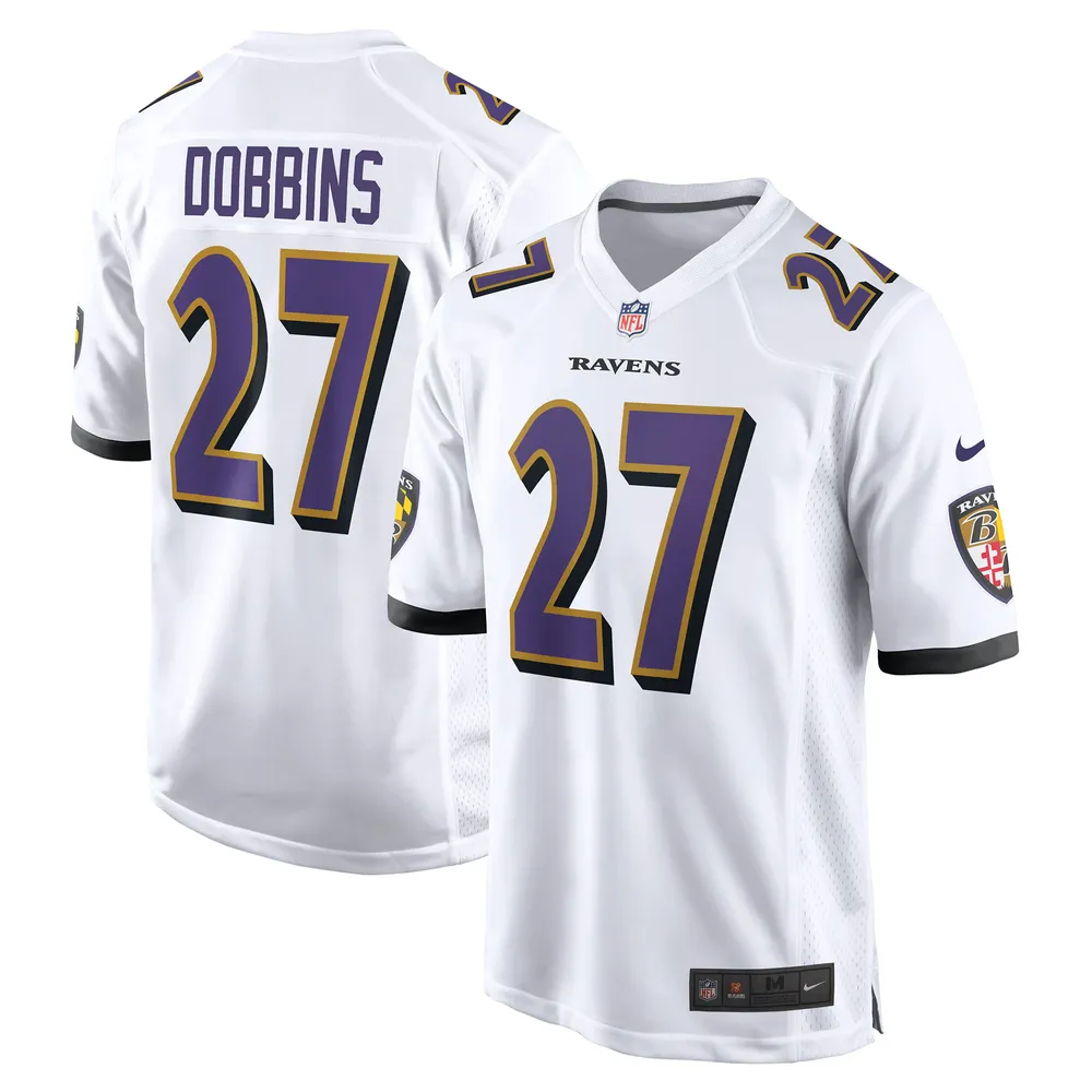 NFL Baltimore Ravens (J.K. Dobbins) Men's Game Football Jersey.