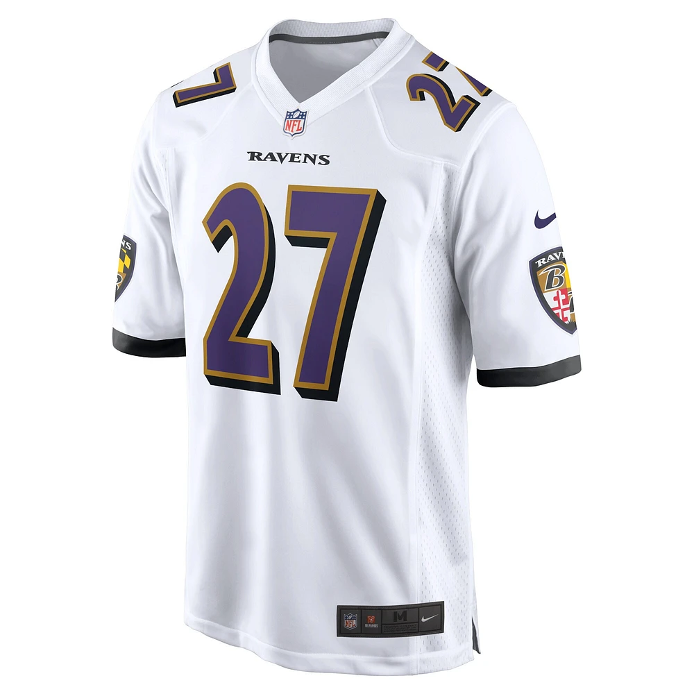 Nike J.K. pour hommes Maillot de match Dobbins blanc Baltimore Ravens