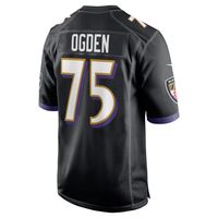 Men's Nike Jonathan Ogden Black Baltimore Ravens Retired Player Jersey