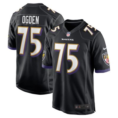 Men's Nike Jonathan Ogden Black Baltimore Ravens Retired Player Jersey