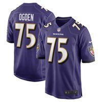 Men's Nike Jonathan Ogden Purple Baltimore Ravens Retired Player Game Jersey