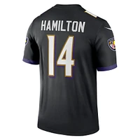 Maillot Nike Kyle Hamilton noir des Baltimore Ravens pour homme