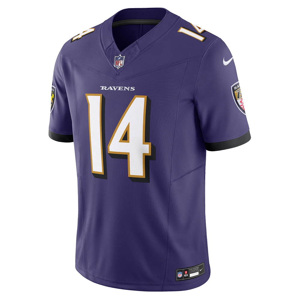 Nike Kyle Hamilton Violet Baltimore Ravens Vapor F.U.S.E. Maillot limité