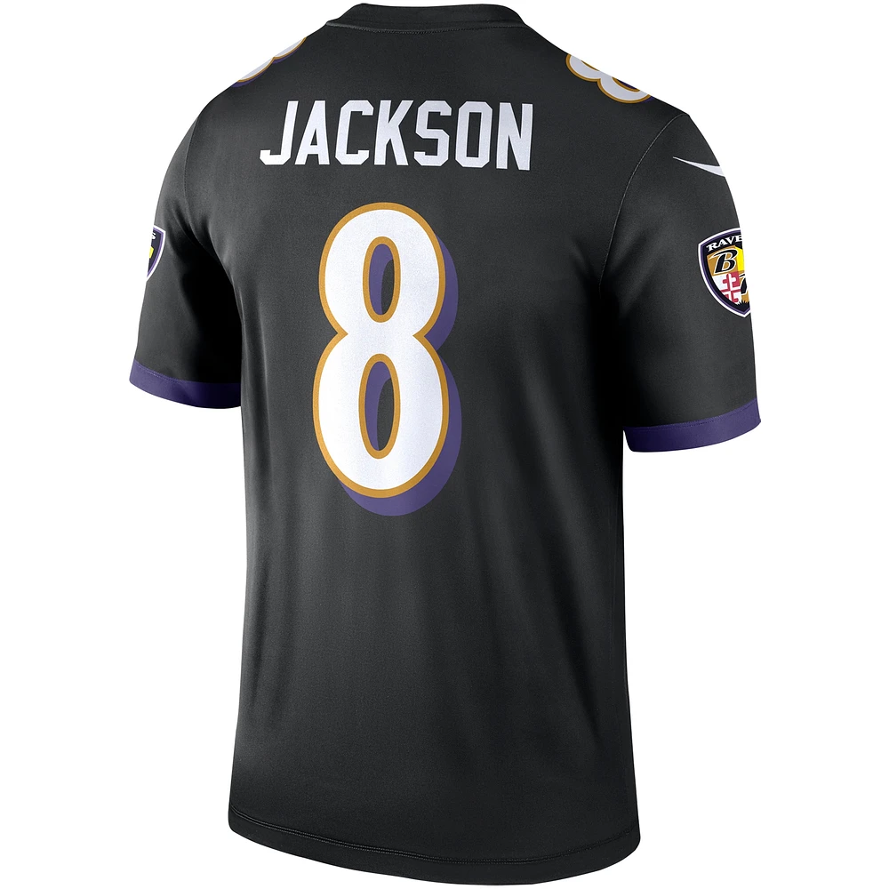 Men's Nike Lamar Jackson Black Baltimore Ravens Alternate Legend Player Performance Top