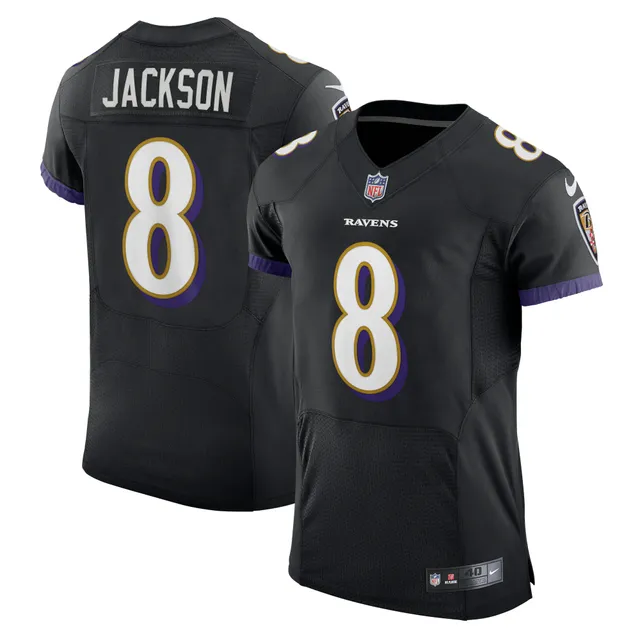 Men's Baltimore Ravens Lamar Jackson Nike Black Speed Machine Limited Jersey