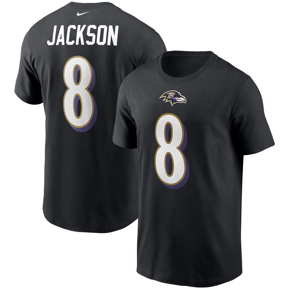 Lamar Jackson Baltimore Ravens Nike Player Name & Number Long Sleeve T-Shirt  - Purple