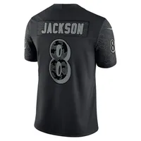 Men's Nike Lamar Jackson Black Baltimore Ravens RFLCTV Limited Jersey