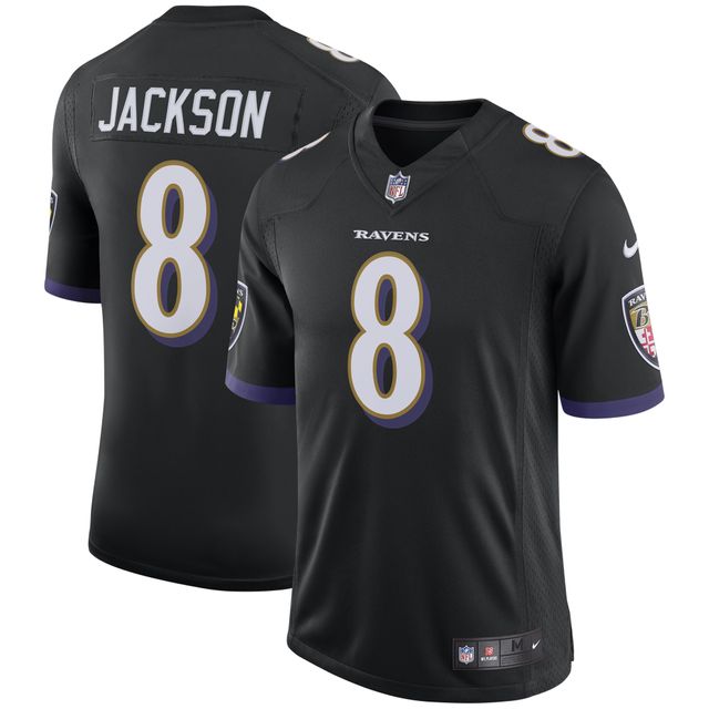 Maillot Nike Lamar Jackson noir Baltimore Ravens Speed ​​Machine Limited pour homme