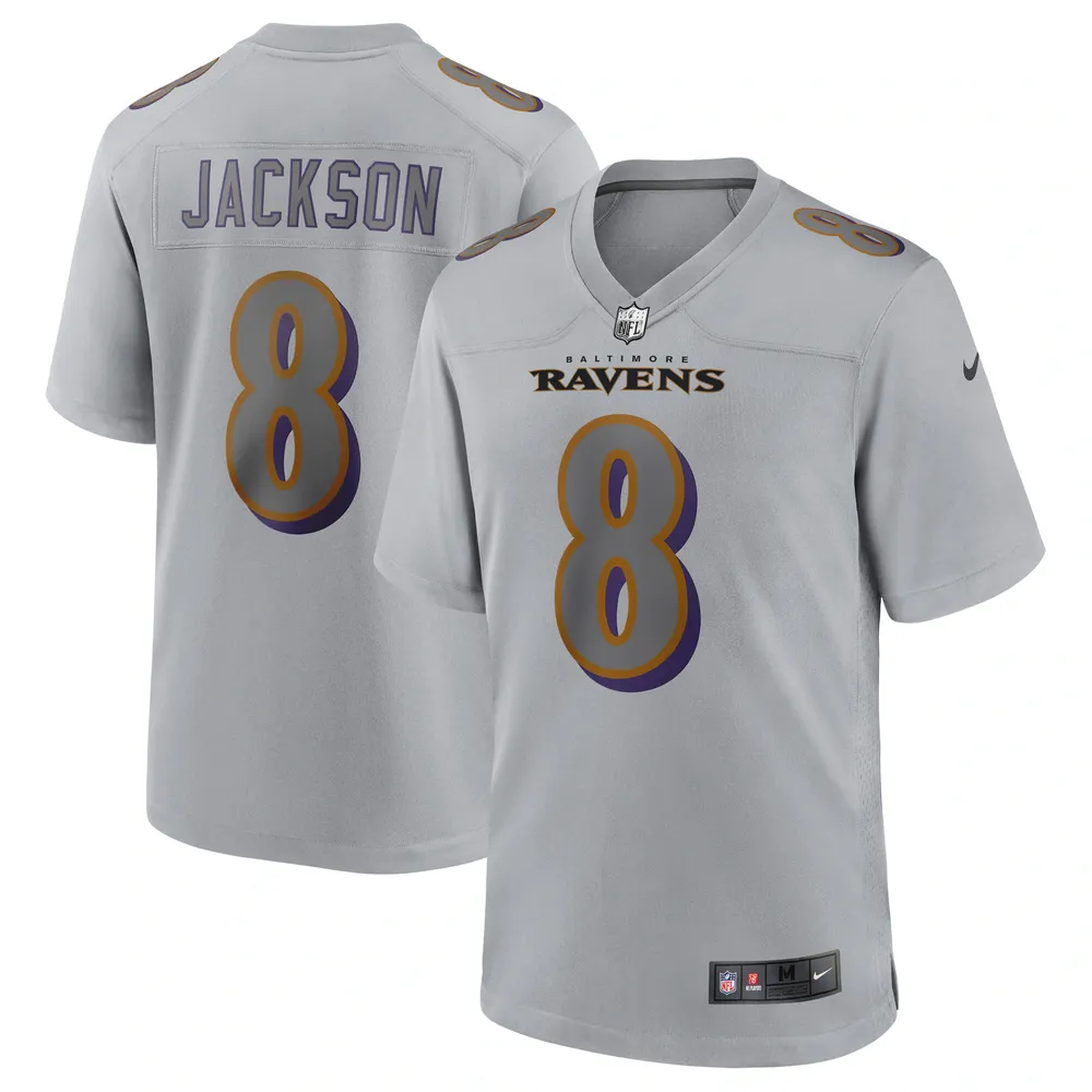 Lids Lamar Jackson Baltimore Ravens Nike Atmosphere Fashion Game Jersey -  Gray