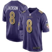 Lamar Jackson Baltimore Ravens Men's Legend Purple Color Rush T-Shirt