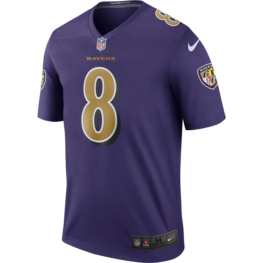 Men's Nike Lamar Jackson Purple Baltimore Ravens Alternate Legend Player Performance Top