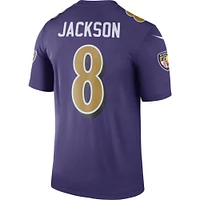 Men's Nike Lamar Jackson Purple Baltimore Ravens Alternate Legend Player Performance Top