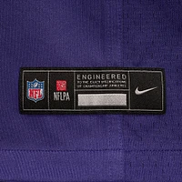 Men's Nike Malaki Starks Purple Baltimore Ravens 2025 NFL Draft First Round Pick Game Jersey
