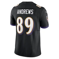 Nike Mark Andrews pour hommes Noir Baltimore Ravens Vapor F.U.S.E. Maillot limité