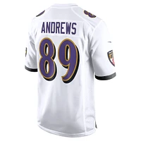 Maillot de match Nike Mark Andrews pour hommes, blanc, Baltimore Ravens