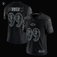 Men's Nike Odafe Oweh Black Baltimore Ravens RFLCTV Limited Jersey