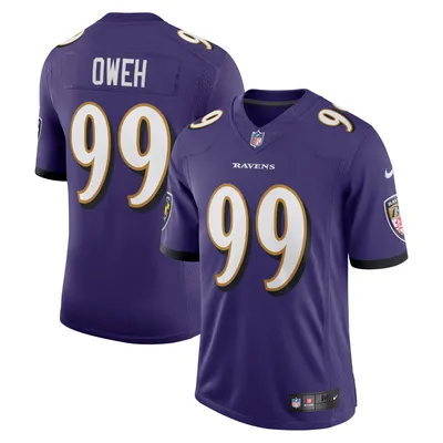 Maillot Nike Odafe Oweh violet Baltimore Ravens Vapor Limited pour homme