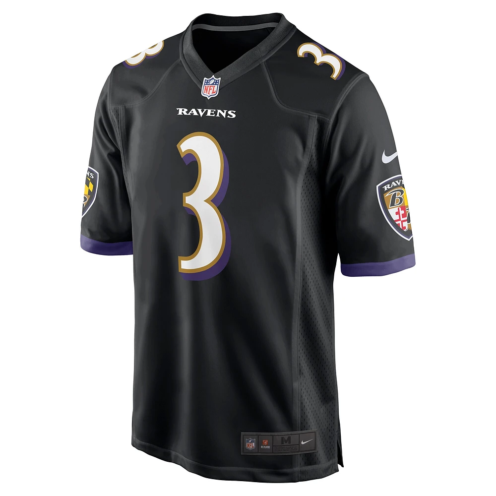 Men's Nike Odell Beckham Jr. Black Baltimore Ravens Alternate Game Jersey