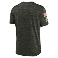 Men's Nike Olive Baltimore Ravens Salute to Service Velocity Team T-Shirt