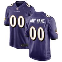 Men's Baltimore Ravens Nike Purple Custom Elite Jersey