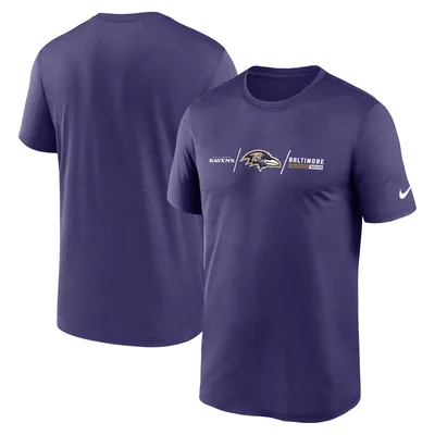 Nike Men's Black Baltimore Ravens Team Wordmark T-Shirt