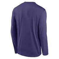 Men's Nike Purple Baltimore Ravens Legend Icon Long Sleeve T-Shirt