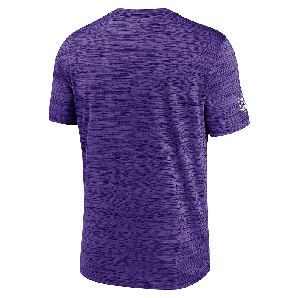 Men's Nike Purple Baltimore Ravens Sideline Velocity Performance T-Shirt